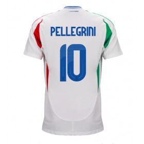 Italia Lorenzo Pellegrini #10 Borte skjorte EM 2024 Kortermet